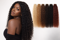 Kinky Curly Bundles Brazilian Natural Hair Weave Color Remy Human Hair Extensions
