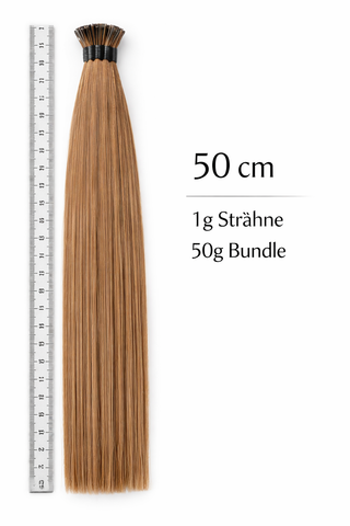 Premium I-Tip Human Hair Extensions | 100% Remy Hair | Natural Blend