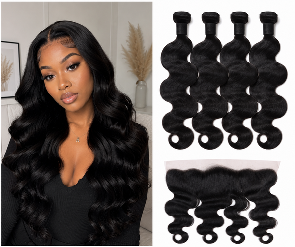 Luxury Virgin Body Wave Hair Bundles | 100% Human Hair Extensions