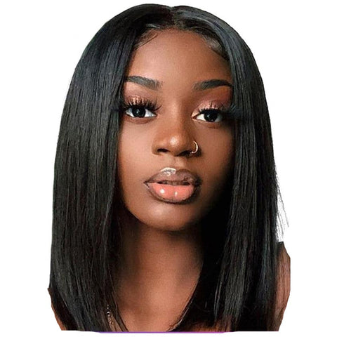 Straight Bob Human Hair Wigs 4X4 Lace Closure
