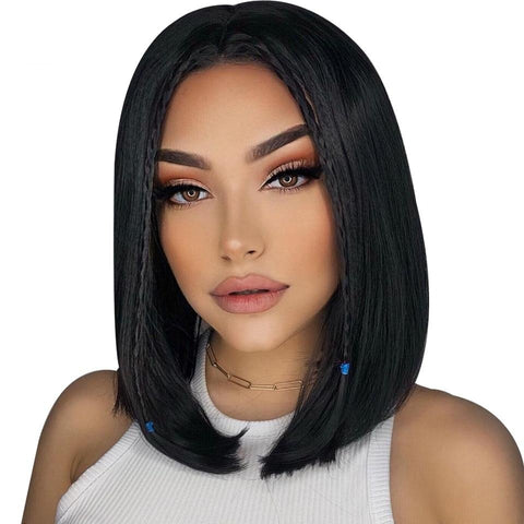 Straight Bob Lace Front Wigs Pre Plucked Hairline